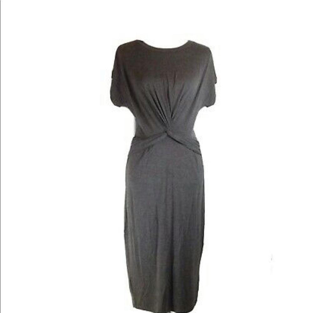 Sweet Grey Midi knot dress